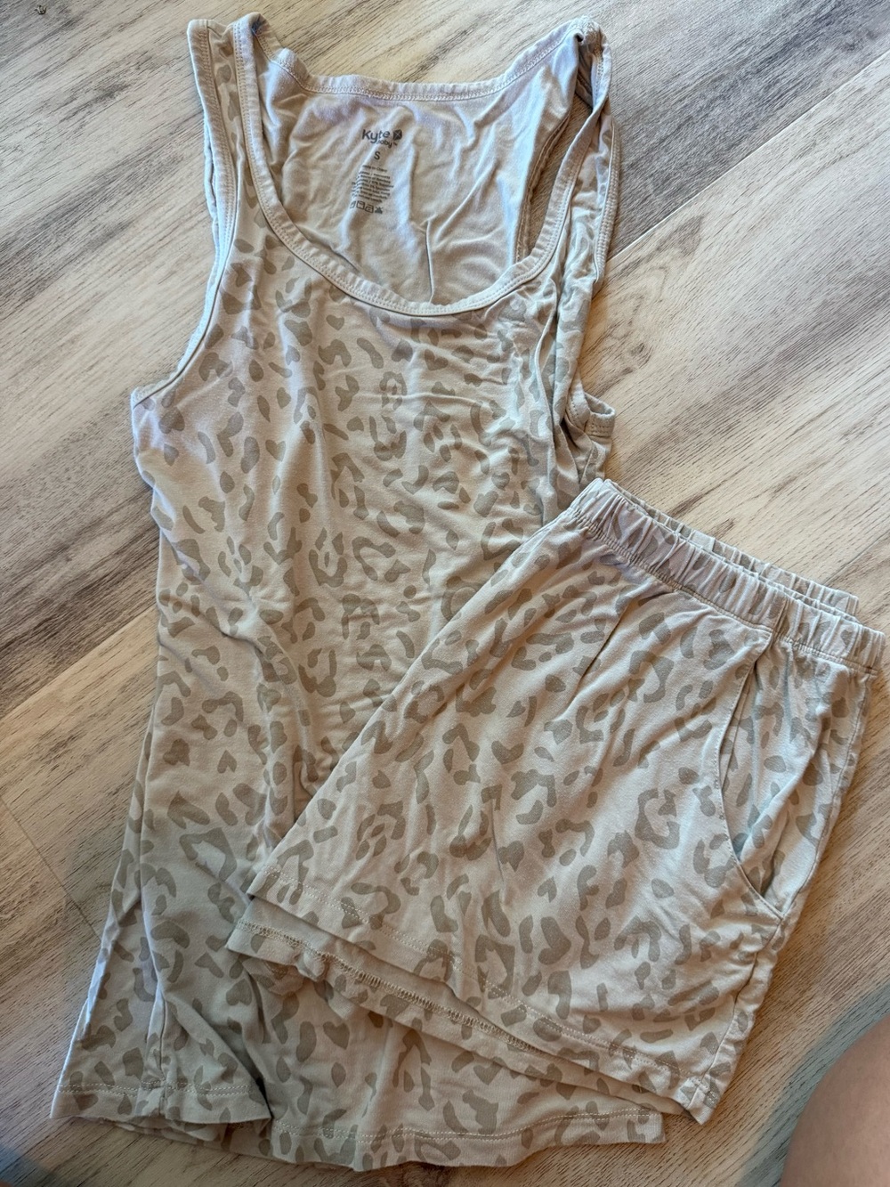 Kyte baby woman’s tank set- oat leopard